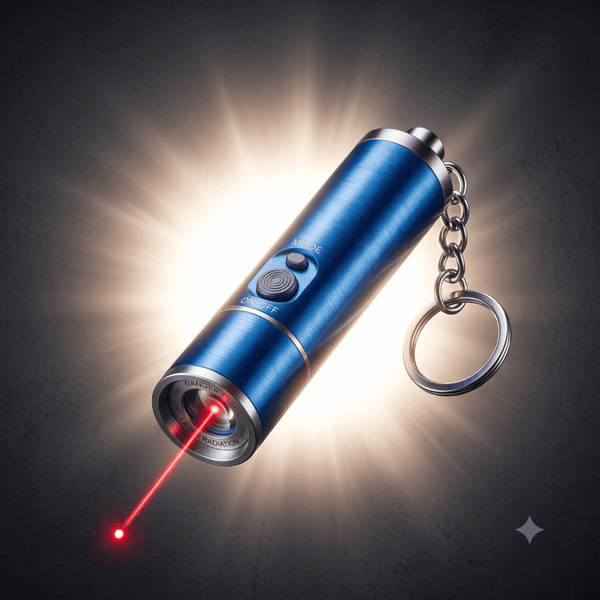 Metal Laser Light Keychain