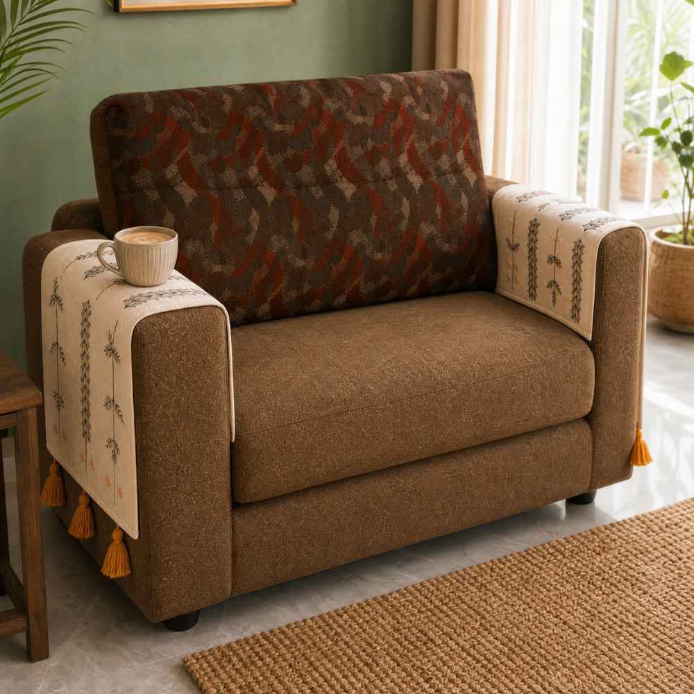 Jute Look Cotton Sofa Cover