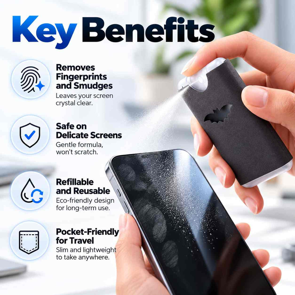 Microfiber Screen Cleaner Spray