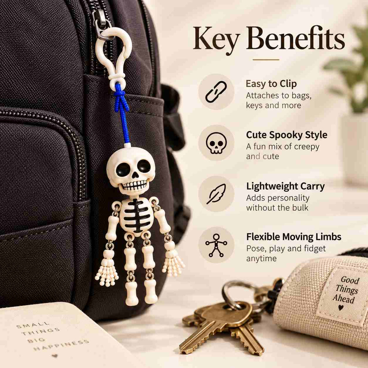 Skeleton Keychain