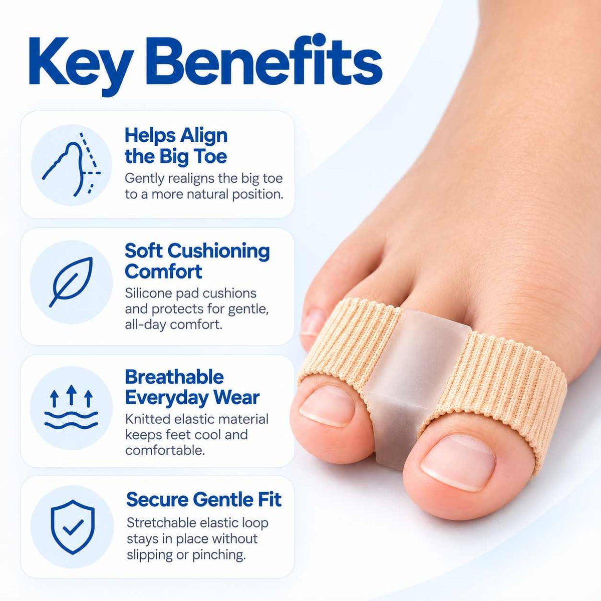 Silicone Bunion Corrector (Pack of 2)