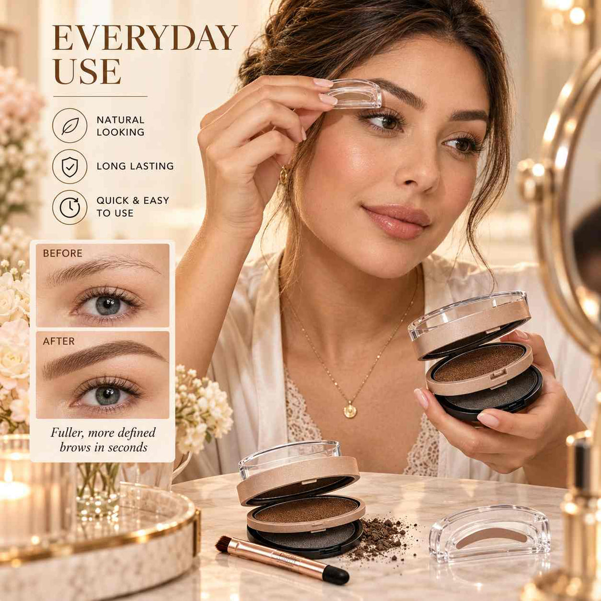 BrowEase Dual Tone Brow Stamp Kit