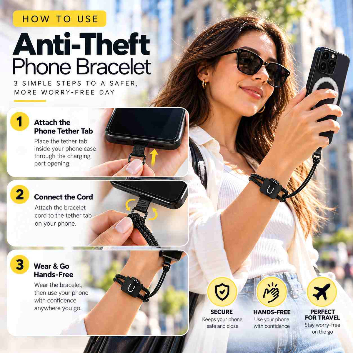 Anti-Theft Phone Bracelet