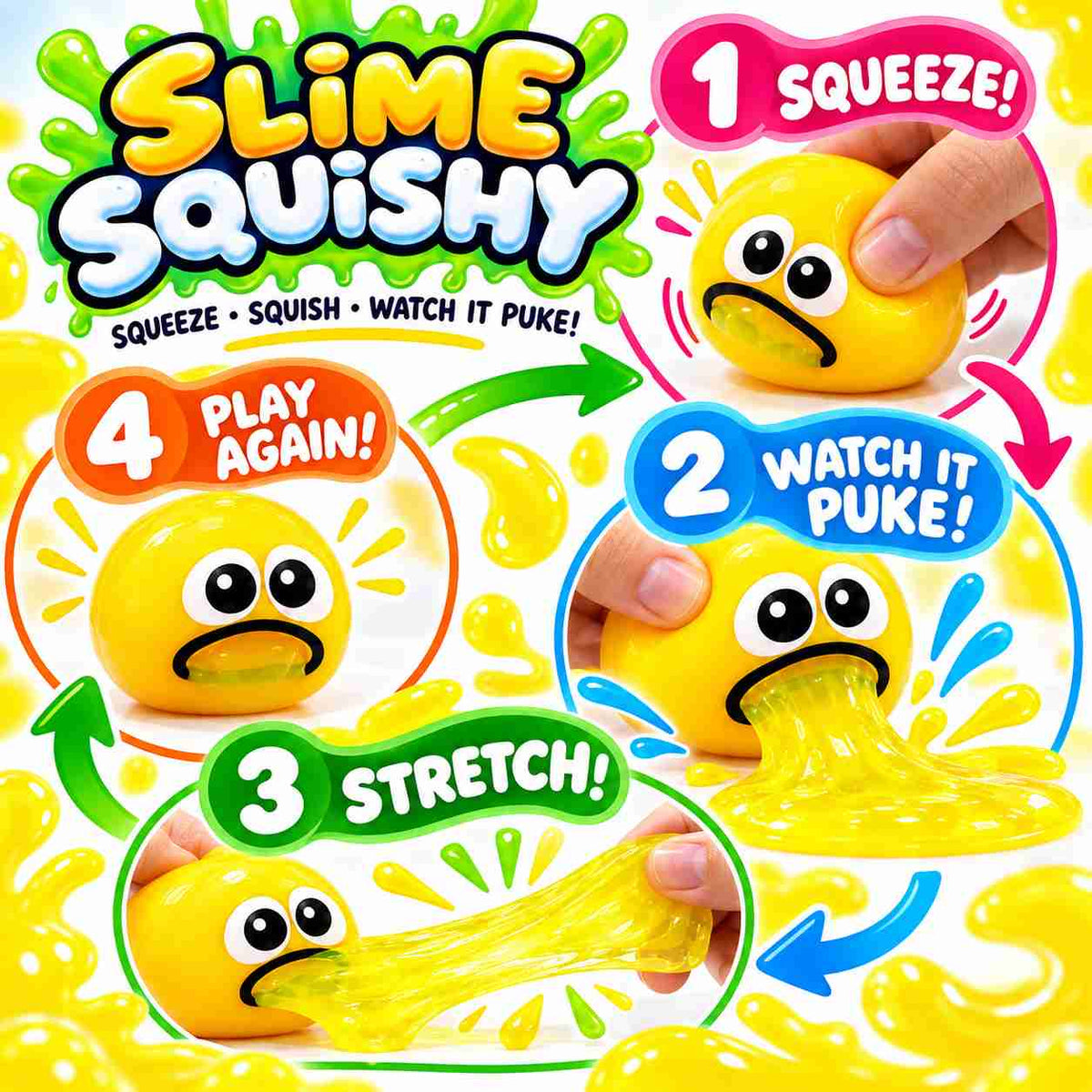 Slime Squishy (Pack of 4)