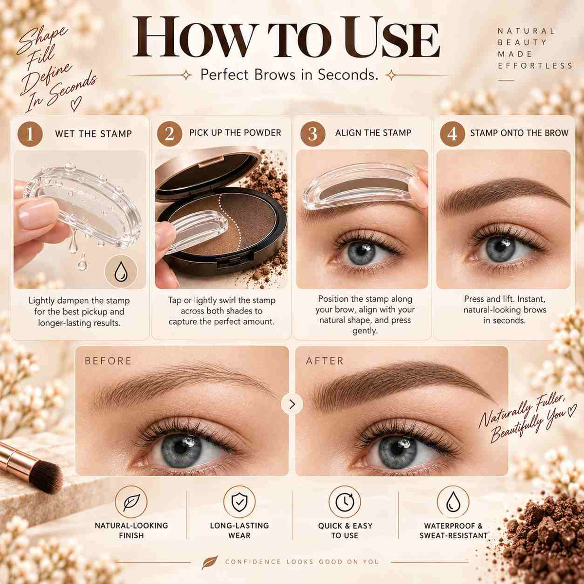BrowEase Dual Tone Brow Stamp Kit