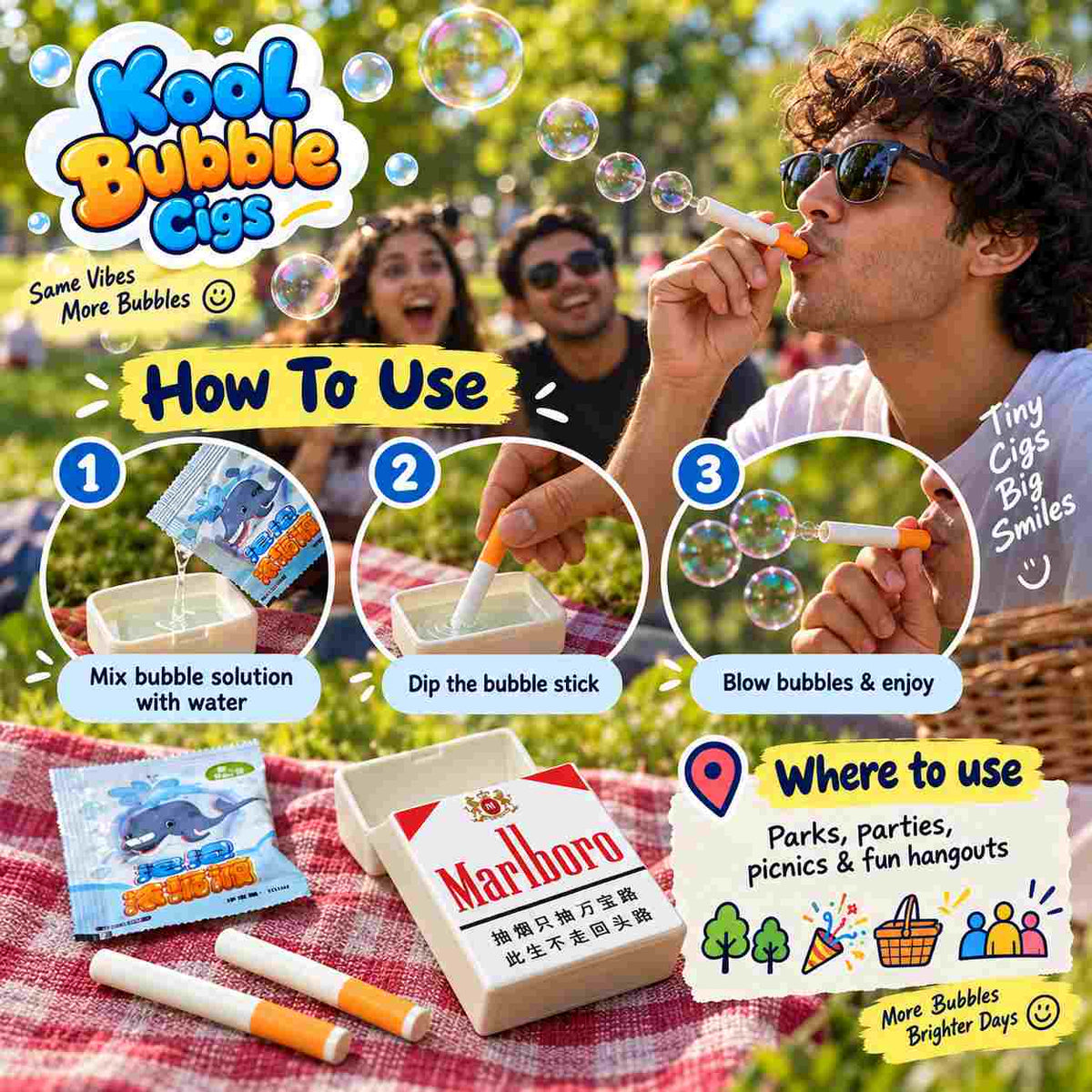 Kool Bubble Cigs