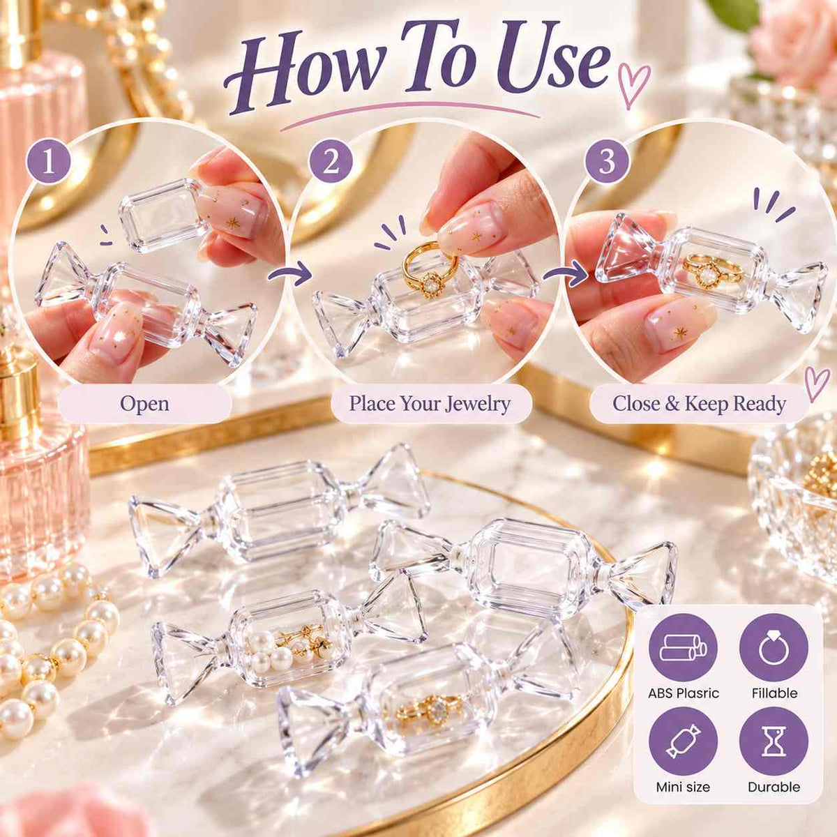 Candy Shaped Jewelery Case (Pack of 10)