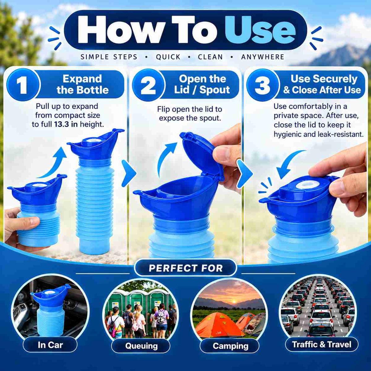 Portable Urinal Bucket