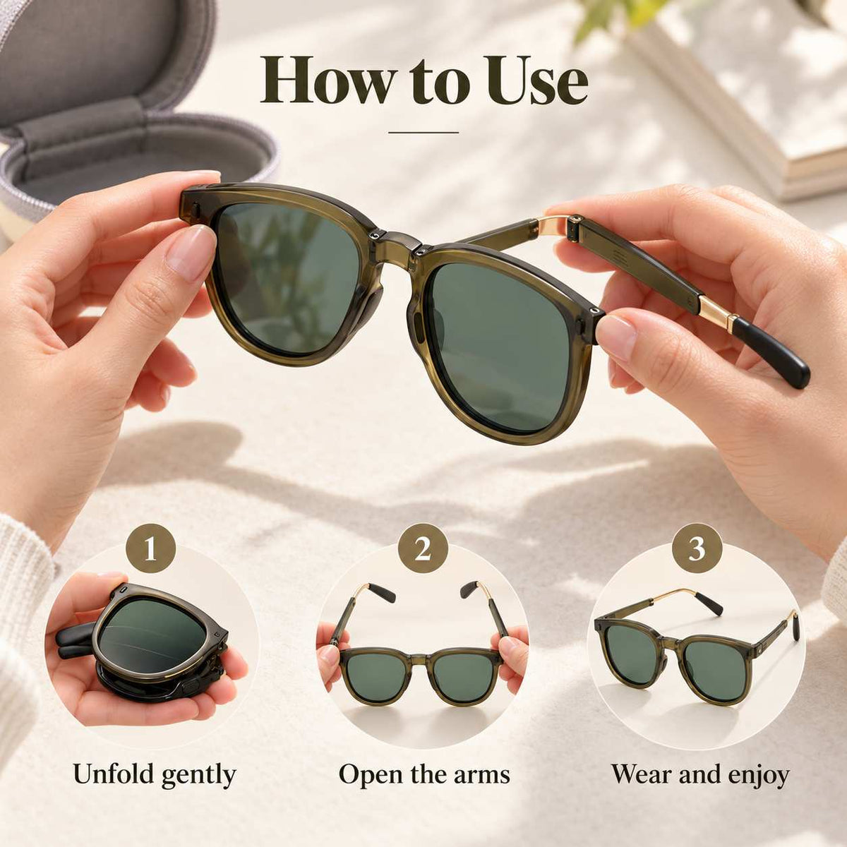 Ultra Light Foldable Sunglasses