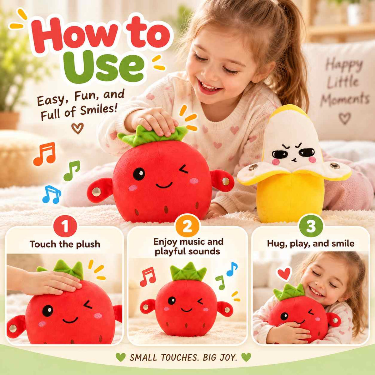 Interactive Sensory Musical Plush Toy