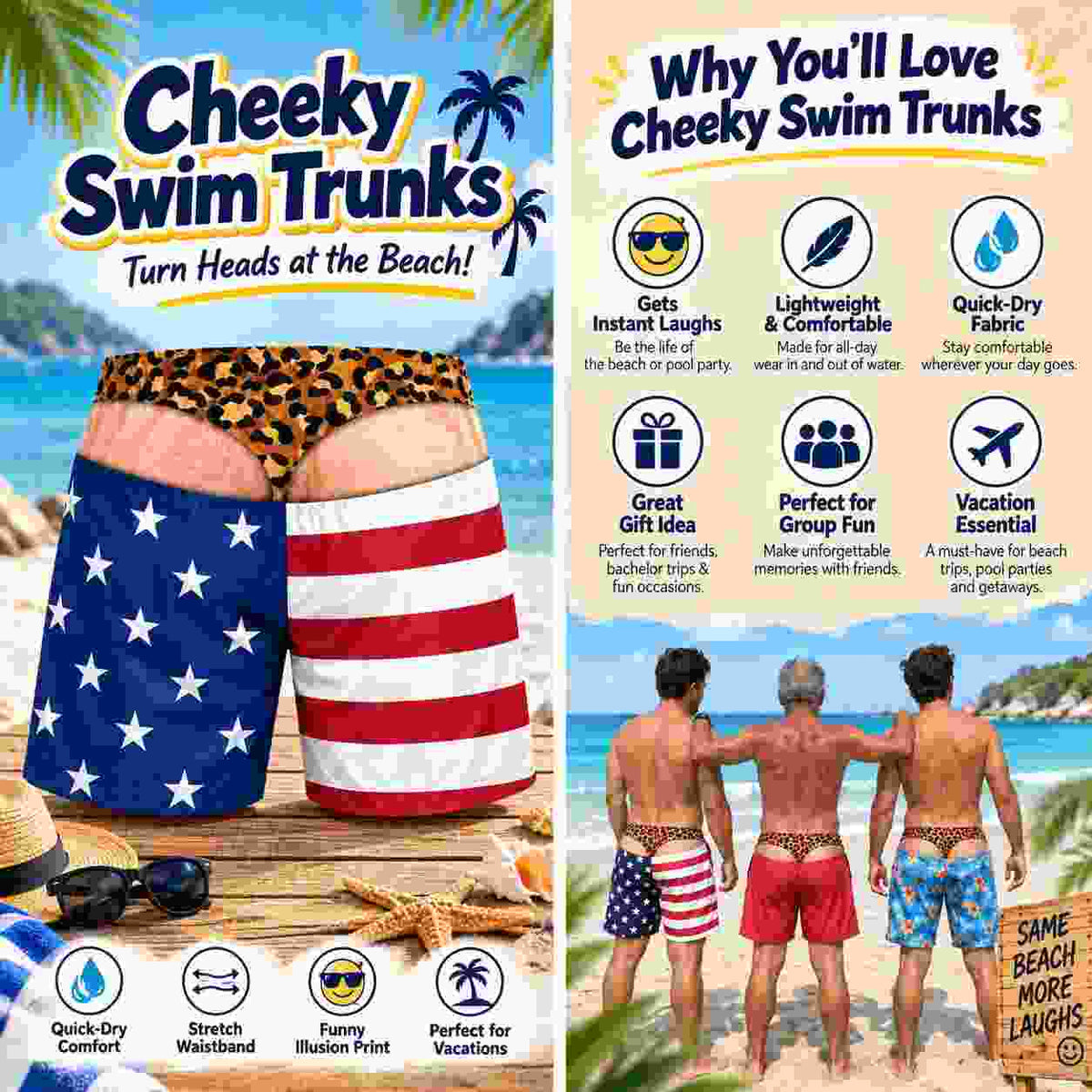 Cheeky Swim Trunks