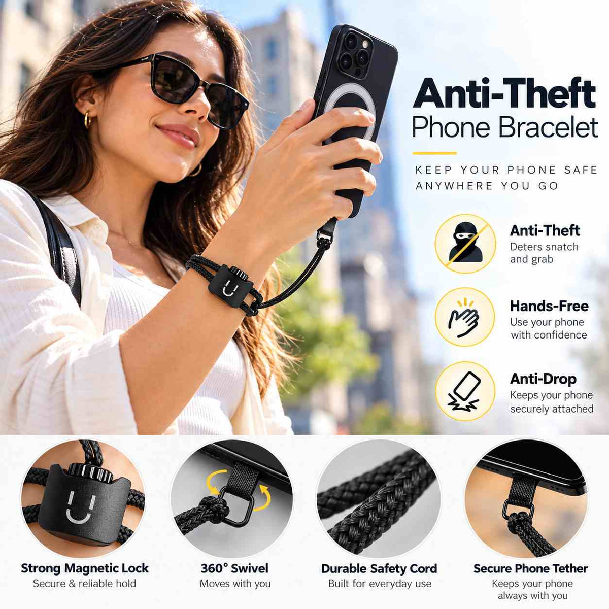 Anti-Theft Phone Bracelet