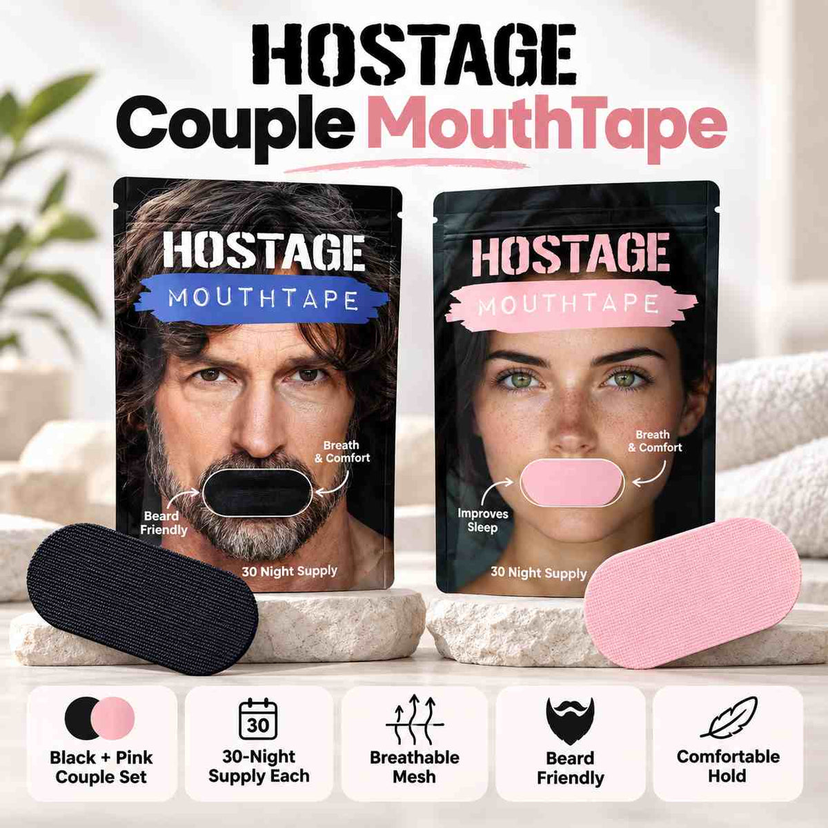 Hostage Couple Mouthtape