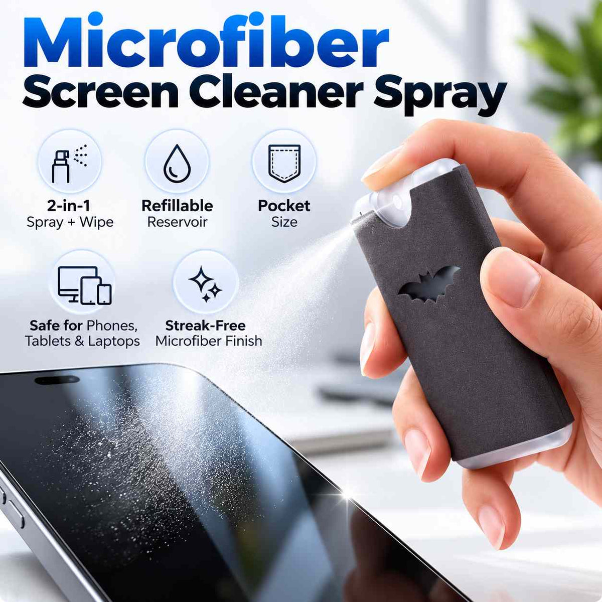 Microfiber Screen Cleaner Spray