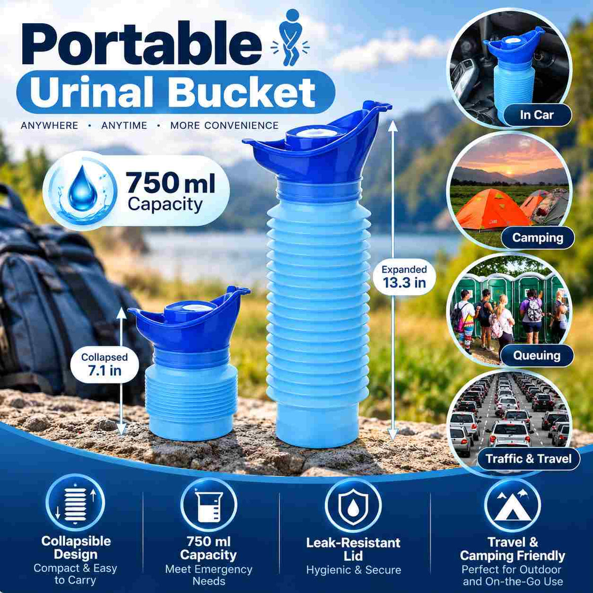 Portable Urinal Bucket