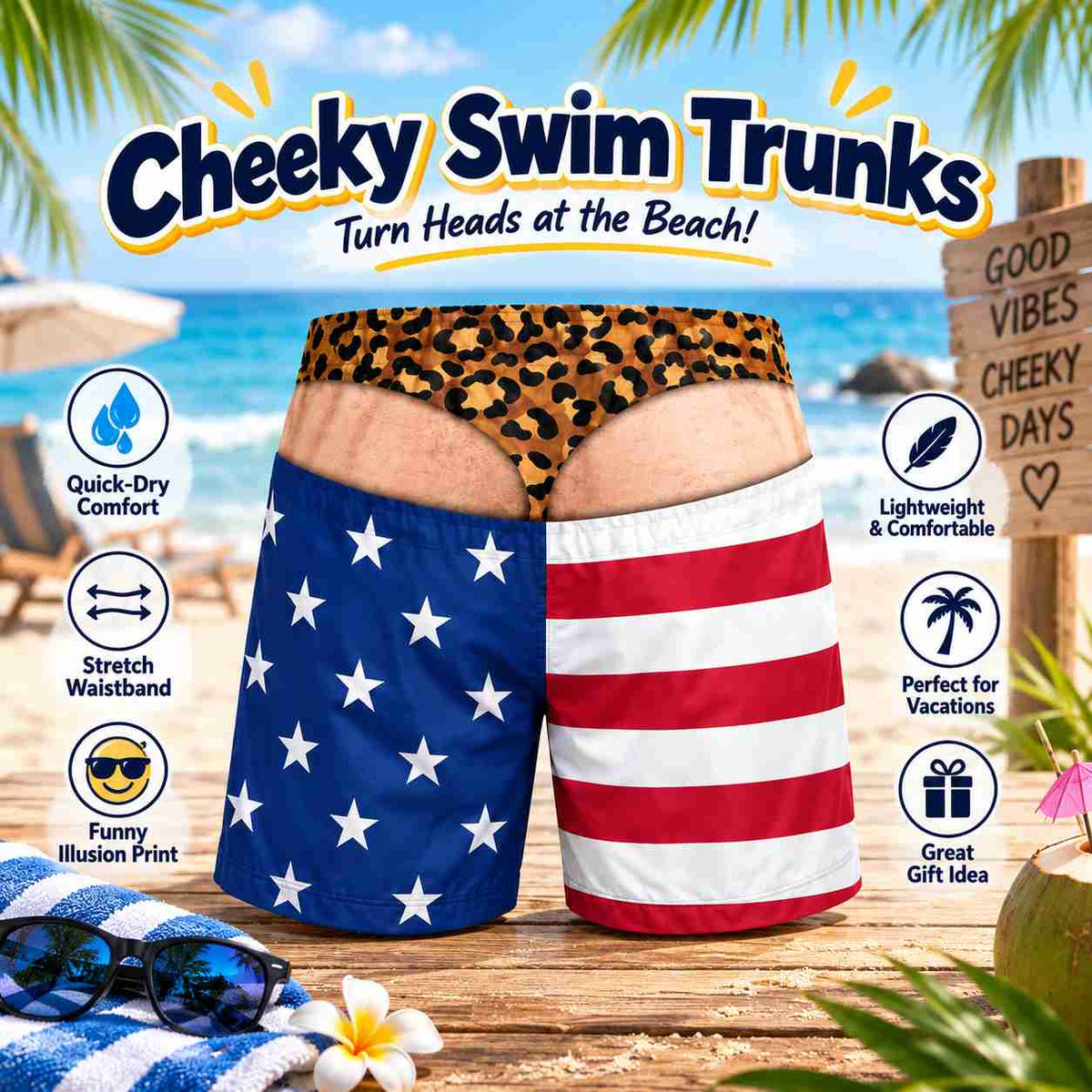 Cheeky Swim Trunks