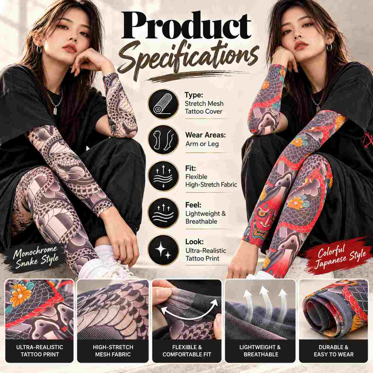 Invisible Tattoo Mesh