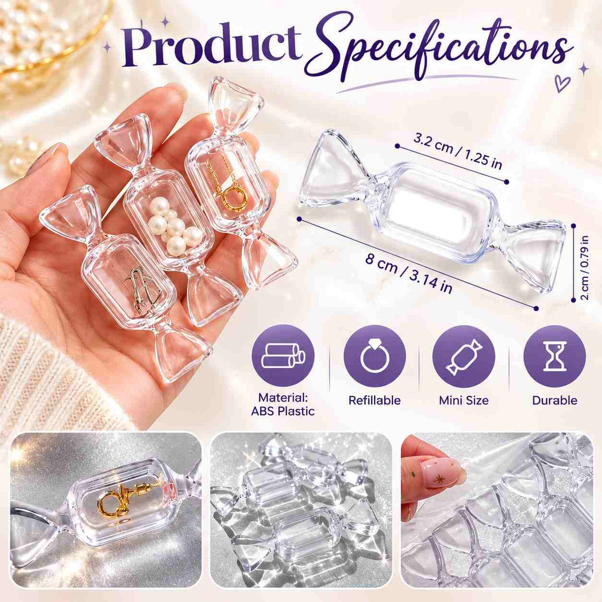Candy Shaped Jewelery Case (Pack of 10)