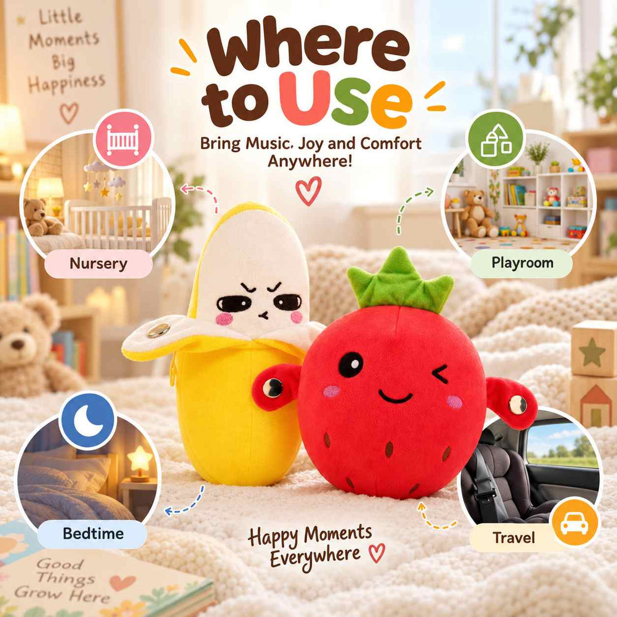 Interactive Sensory Musical Plush Toy